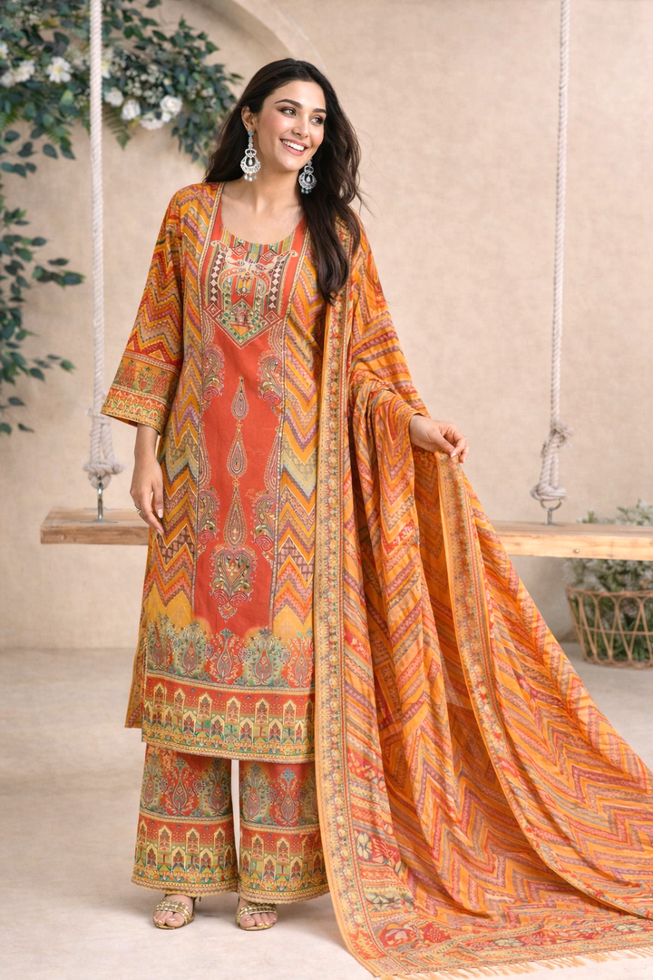 Morni amber full work suit set