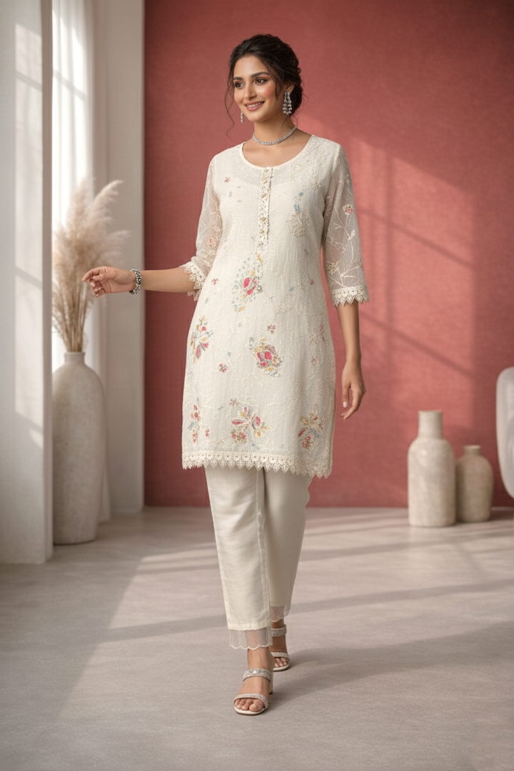 Anumeha daisy full work co-ord set