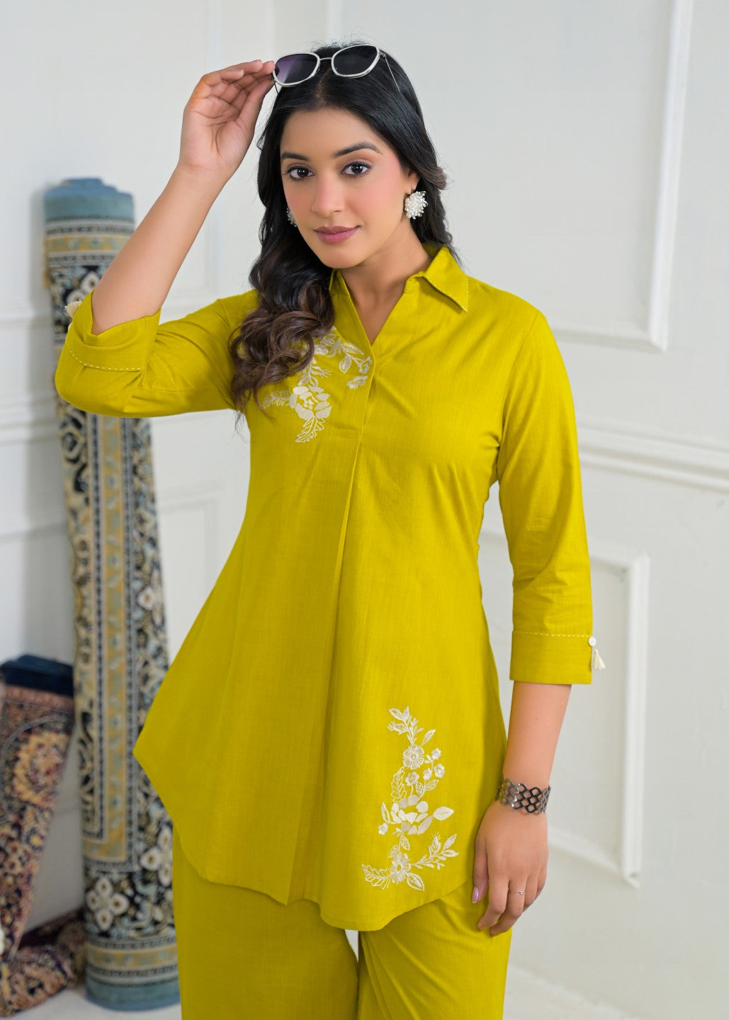 Ridhika Wattle Embroidered Co-ord Set