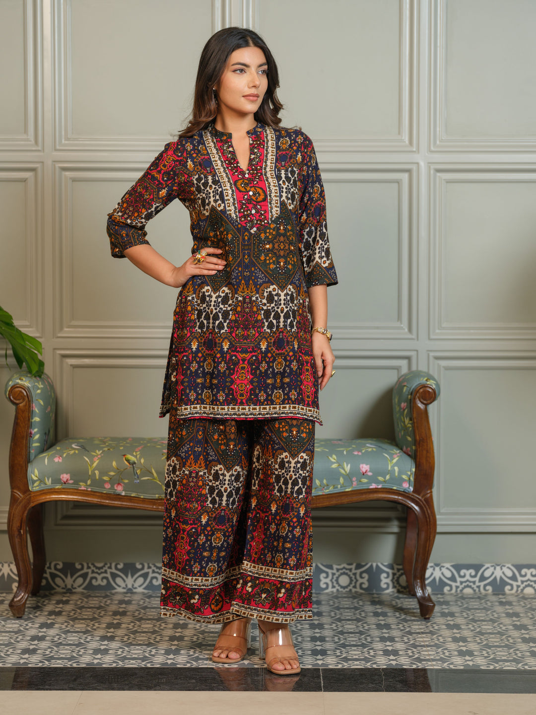 Tashvika Walnut Printed co-ord set