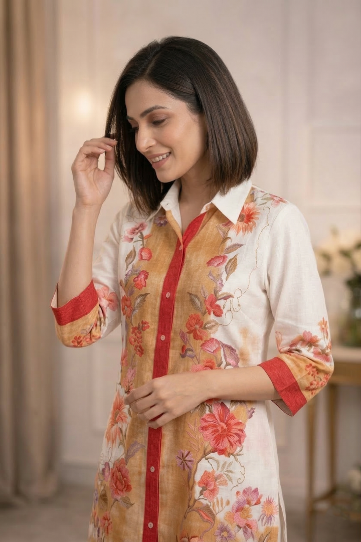 Akshara sand printed co-ord set