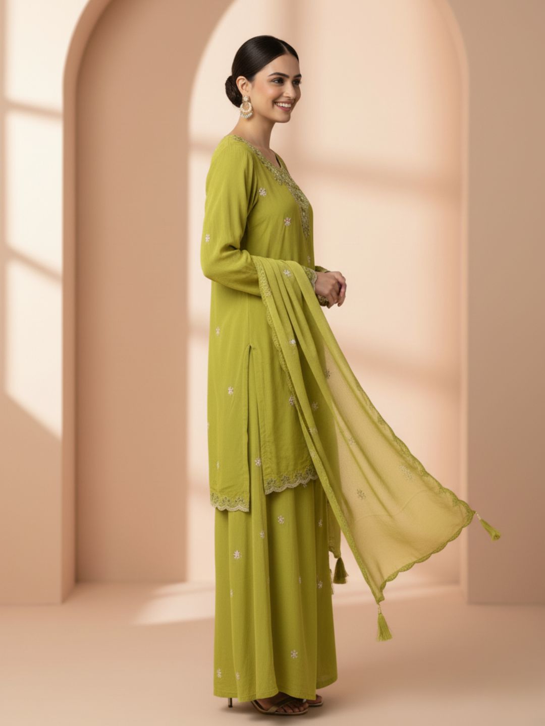 Gaurisha Citron Work Suit Set