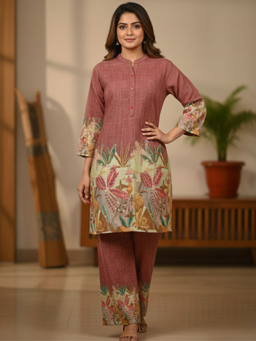 Reet Clay Printed Co-ord Set