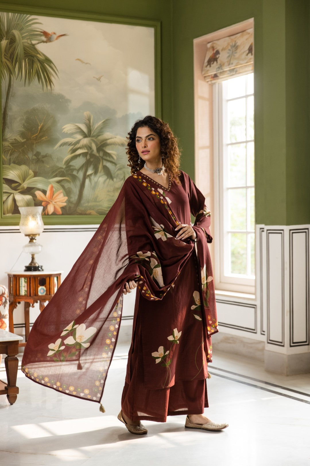 Karen borde cotton suit set