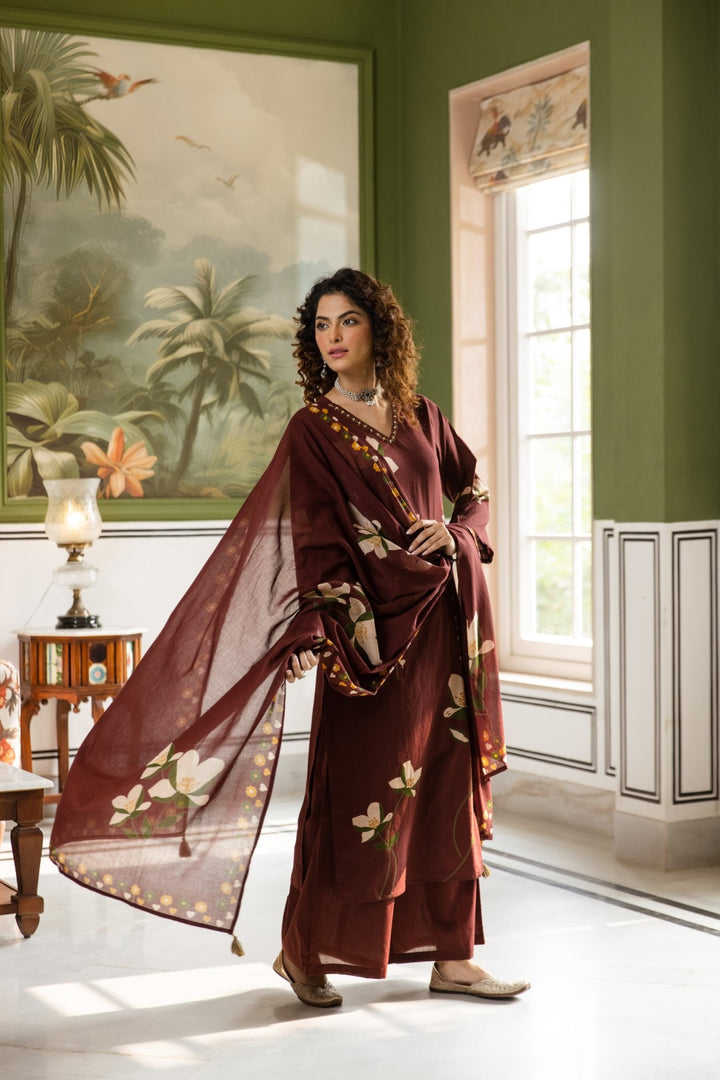 Karen borde cotton suit set