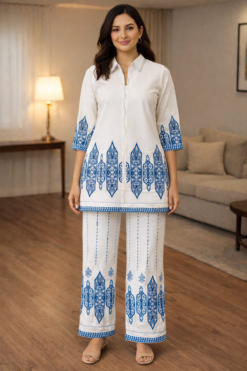 Akshara merino printed co-ord set