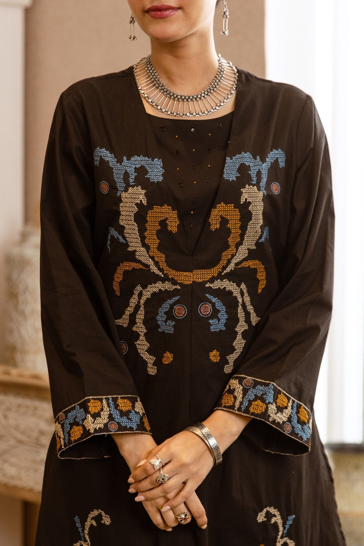 Karen ashen cotton kurta pant set