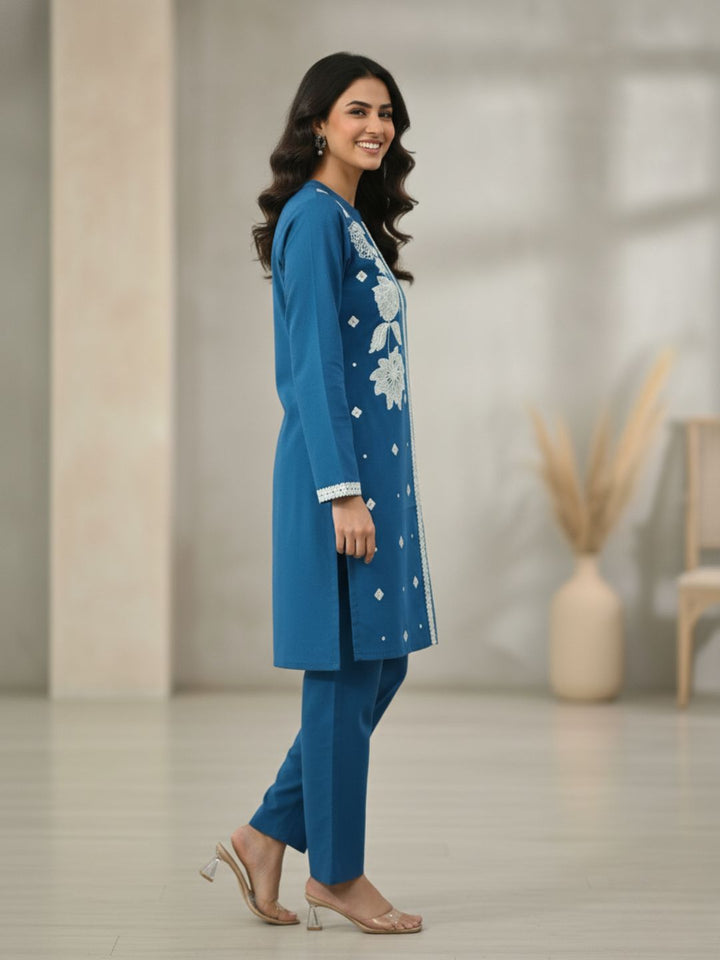 Morni Azure Full Work Co-ord Set