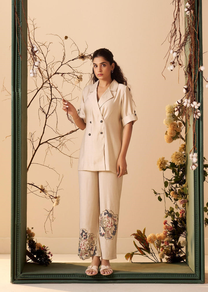 Tisca Tuscan embroidery co-ord set