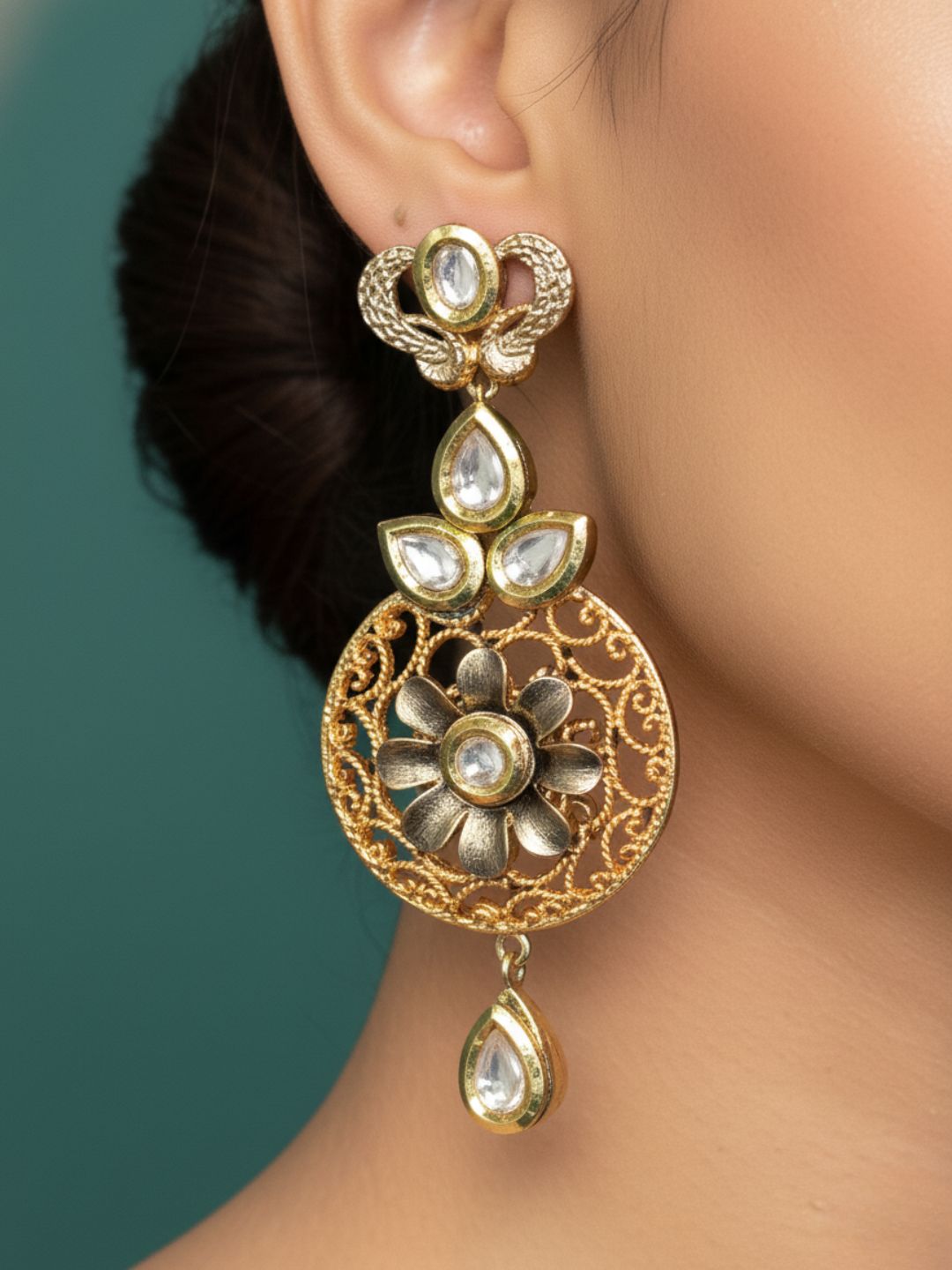 Antara Oxidised Earrings