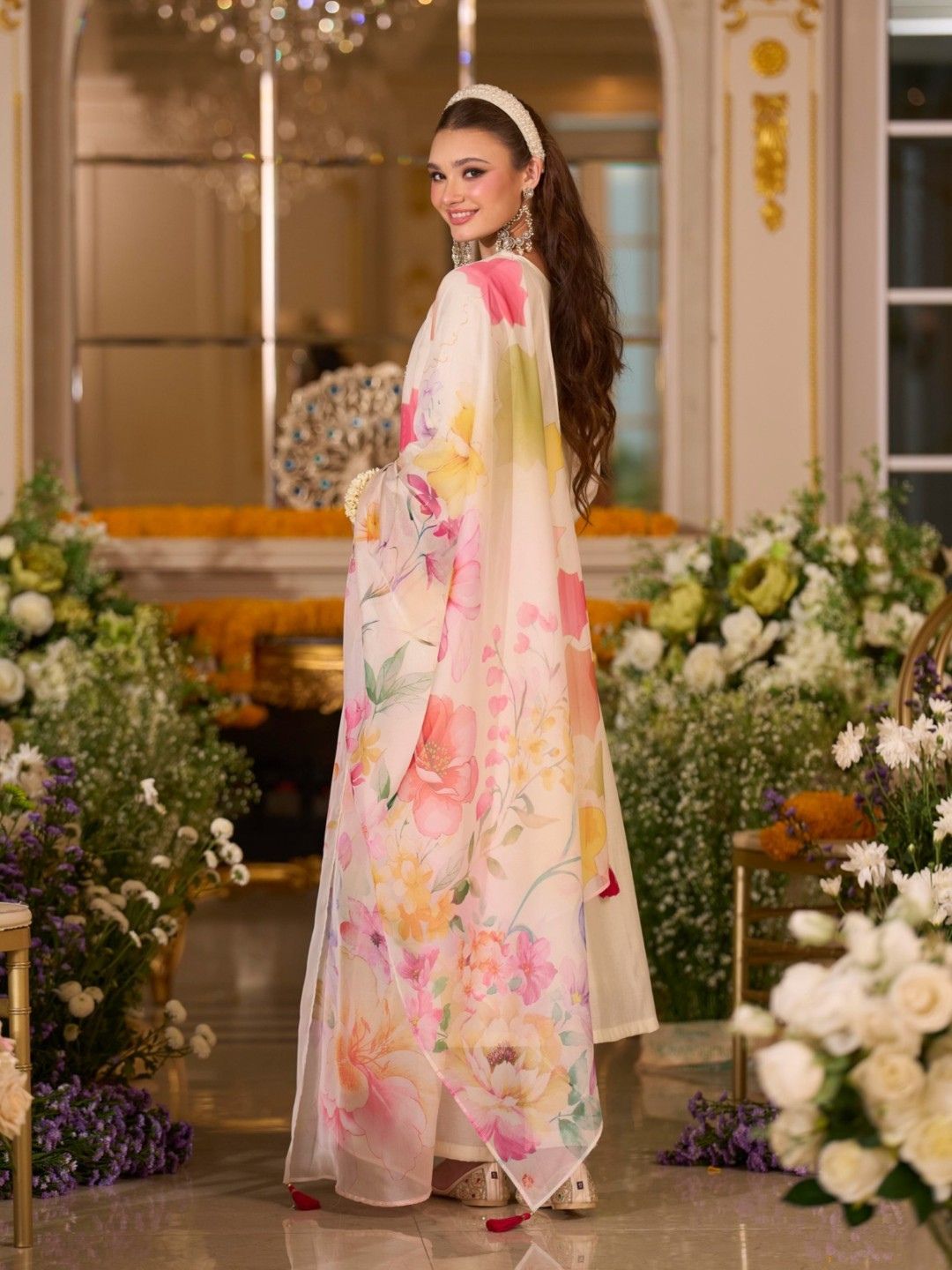 Nazia angel embroidery lawn suit set