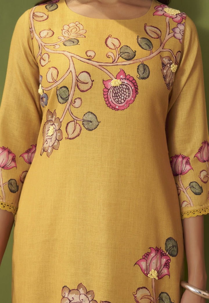 Itrh flax Cotton suit set