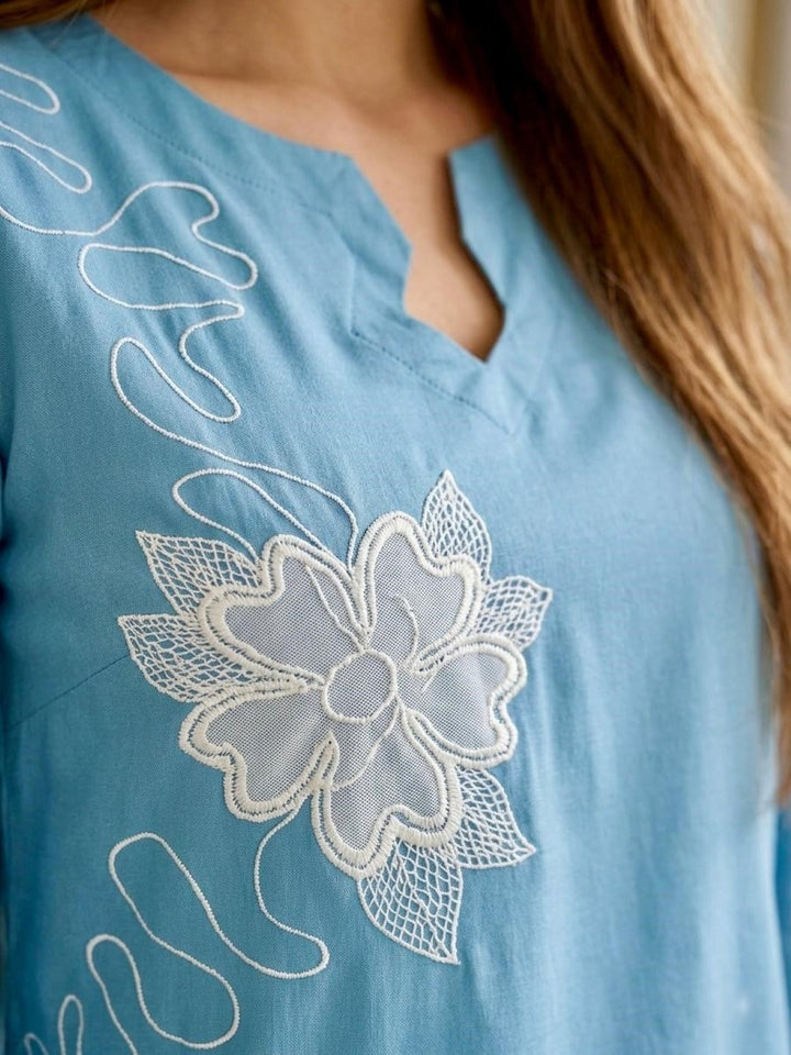 Prisha dell embroidery co-ord set