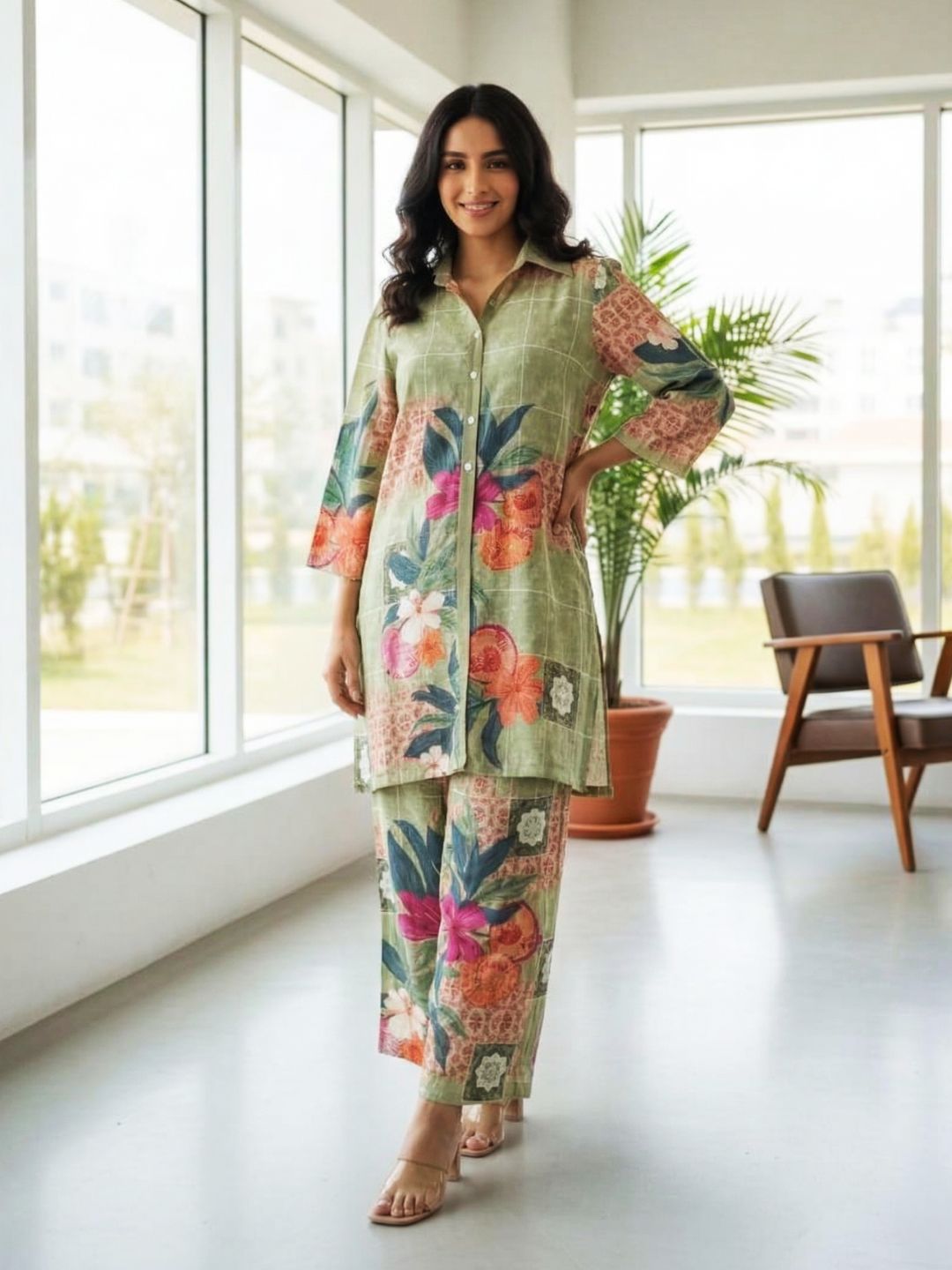 Akshara kelly printed Cotton co-ord set