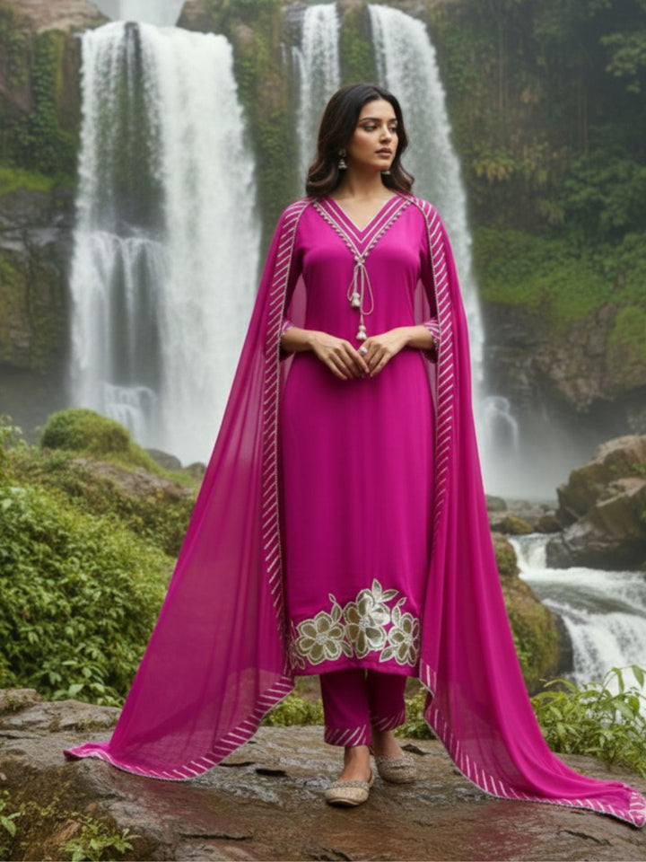 Albeli cameo premium work suit set