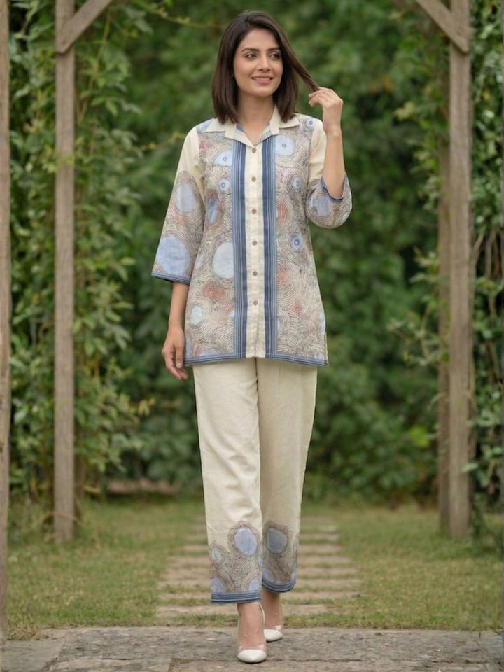 Viyona spatial printed co-ord set
