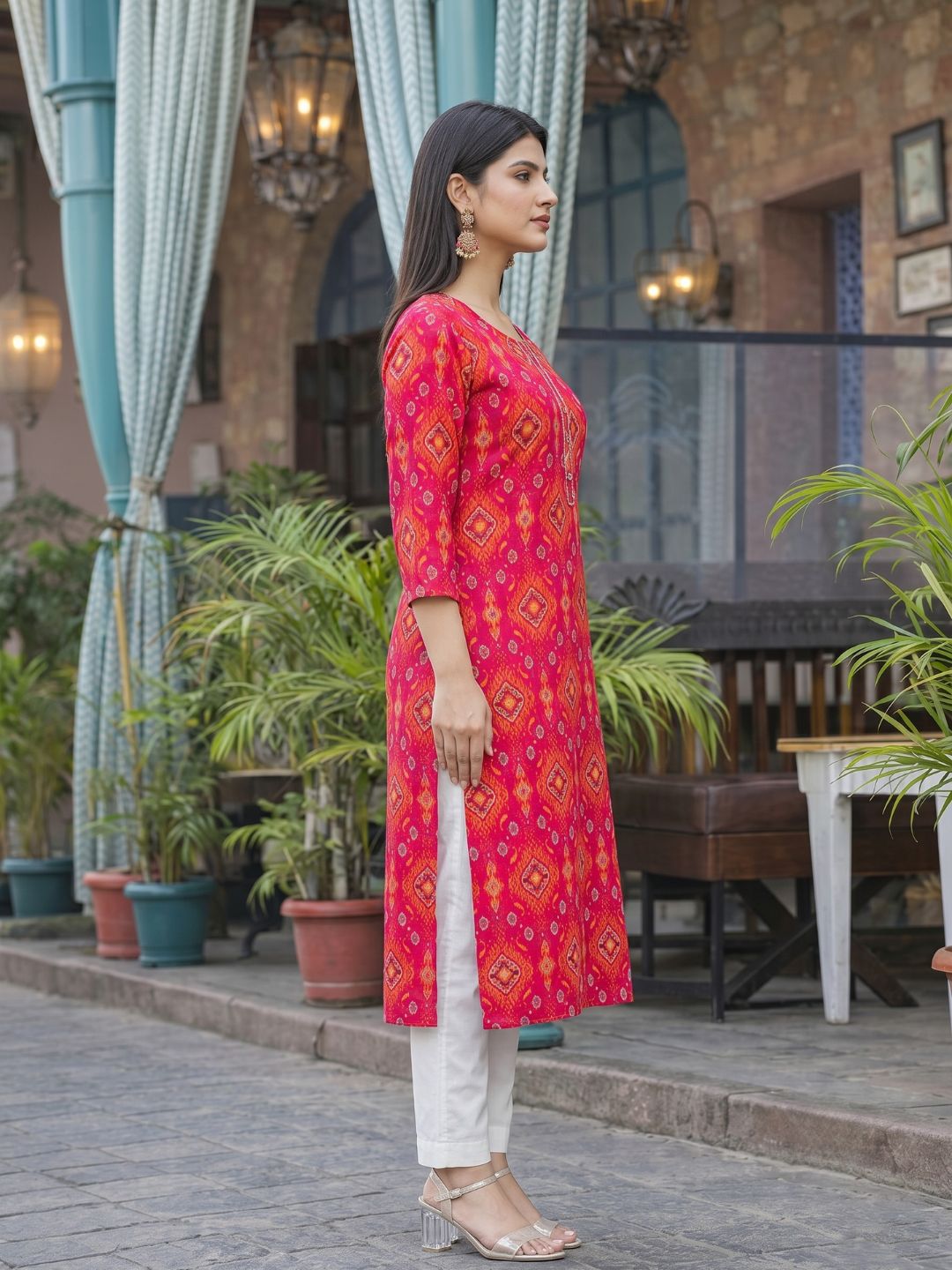Varisha Rouge Printed Work Kurti