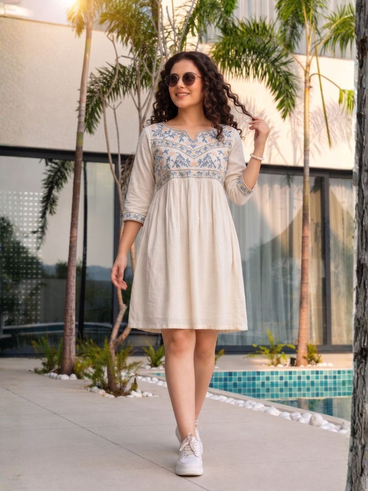 Jimmy Angel Cotton Embroidered Dress