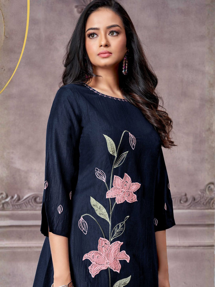 Tuhina Azure Applique Co-ord Set