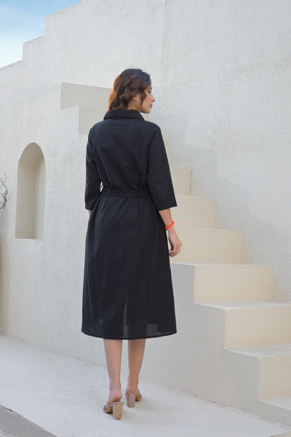 Tatva penn embroidery cotton dress