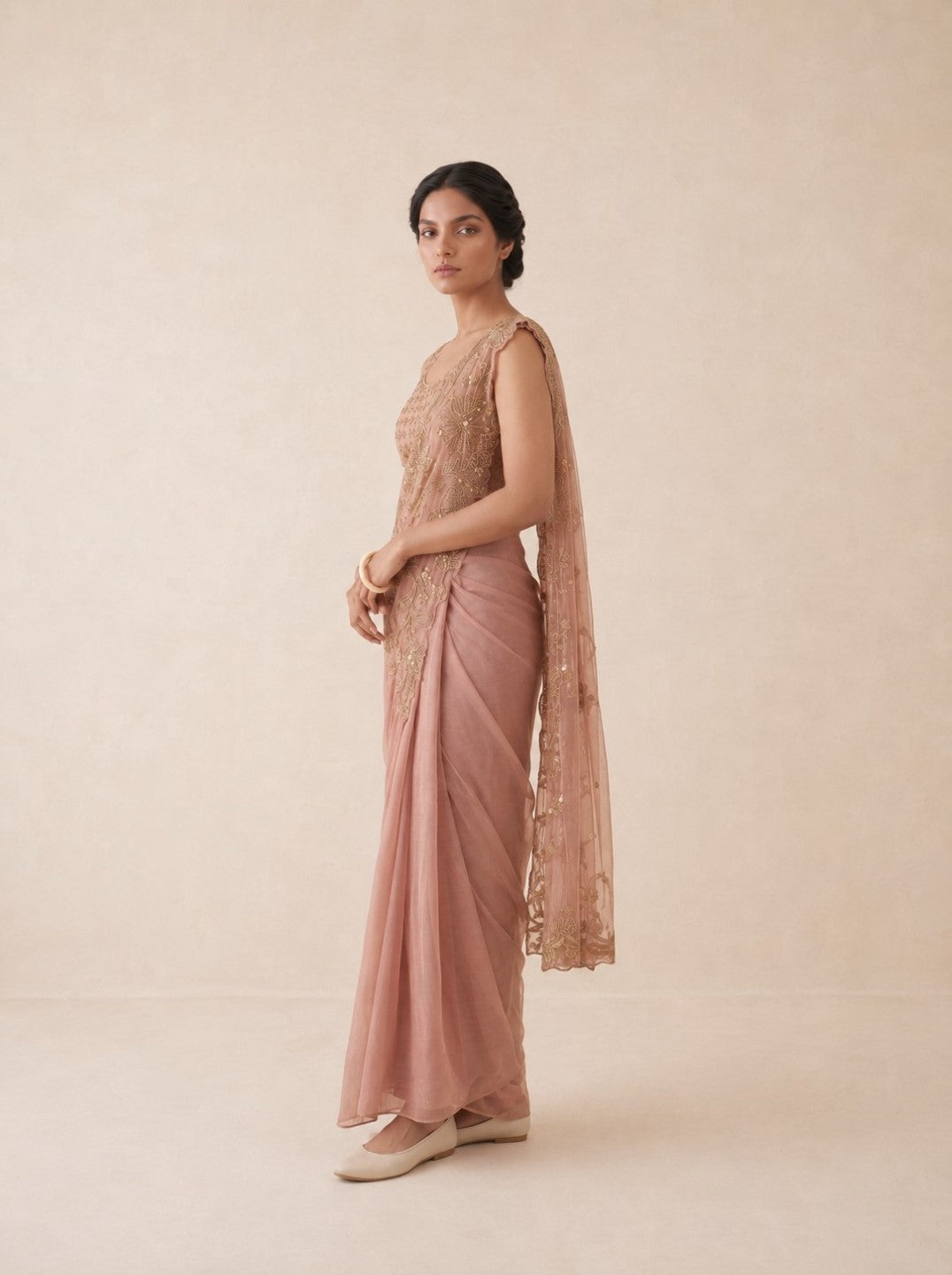 Alpa Gajri  Work Ready To Wear Drape Saree