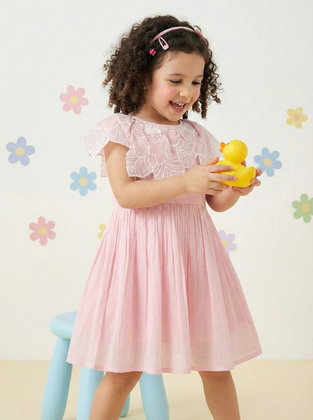 Joy Softpink Cotton Dress