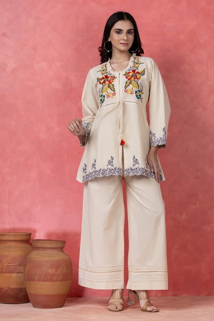 Gaur peony cotton co-ord set