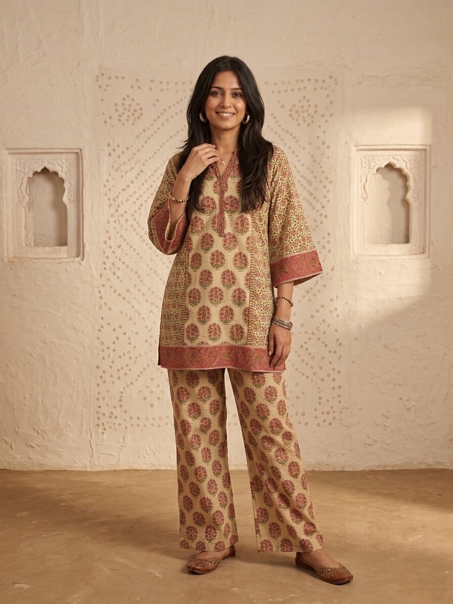 Swades Canta Printed Cotton Co-ord Set