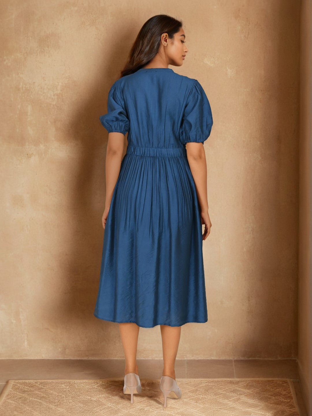 Sharanya Cobalt Denim Dress