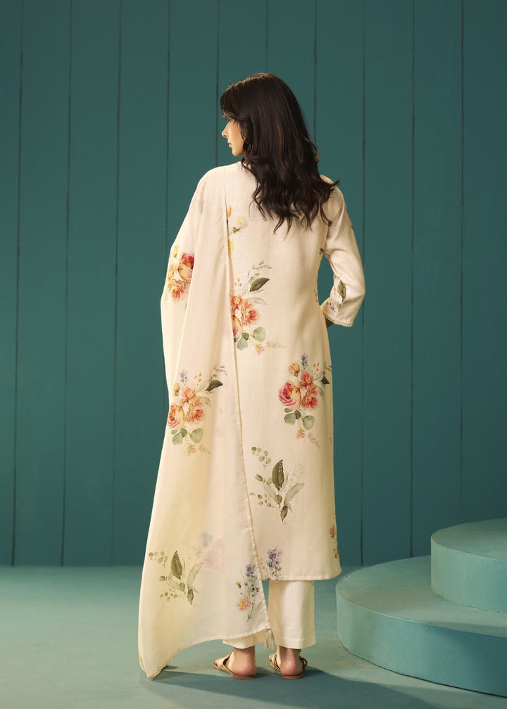 Itrh merino floral cotton linen suit set