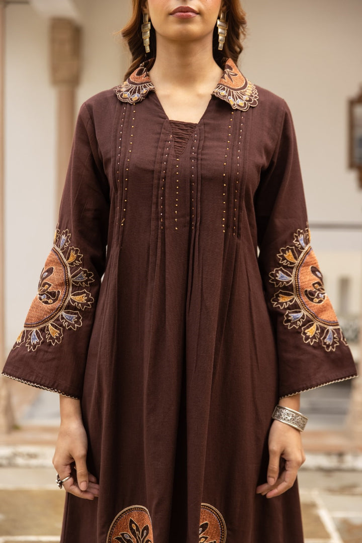 Karen raisin cotton kurta pant set