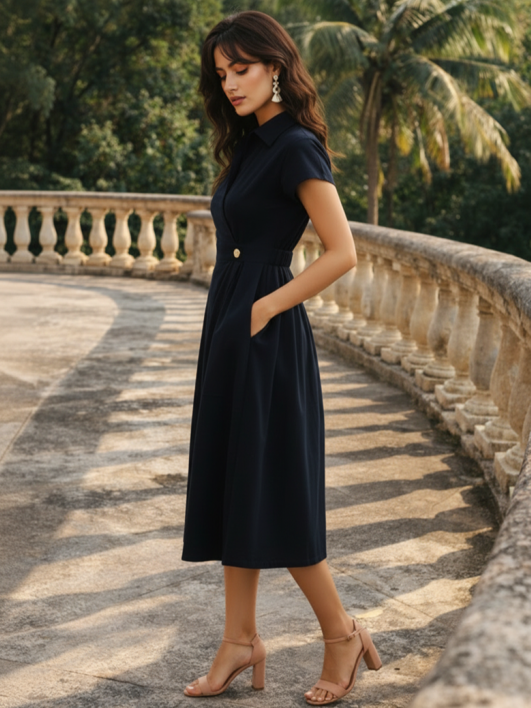 Ivanka jade cotton dress
