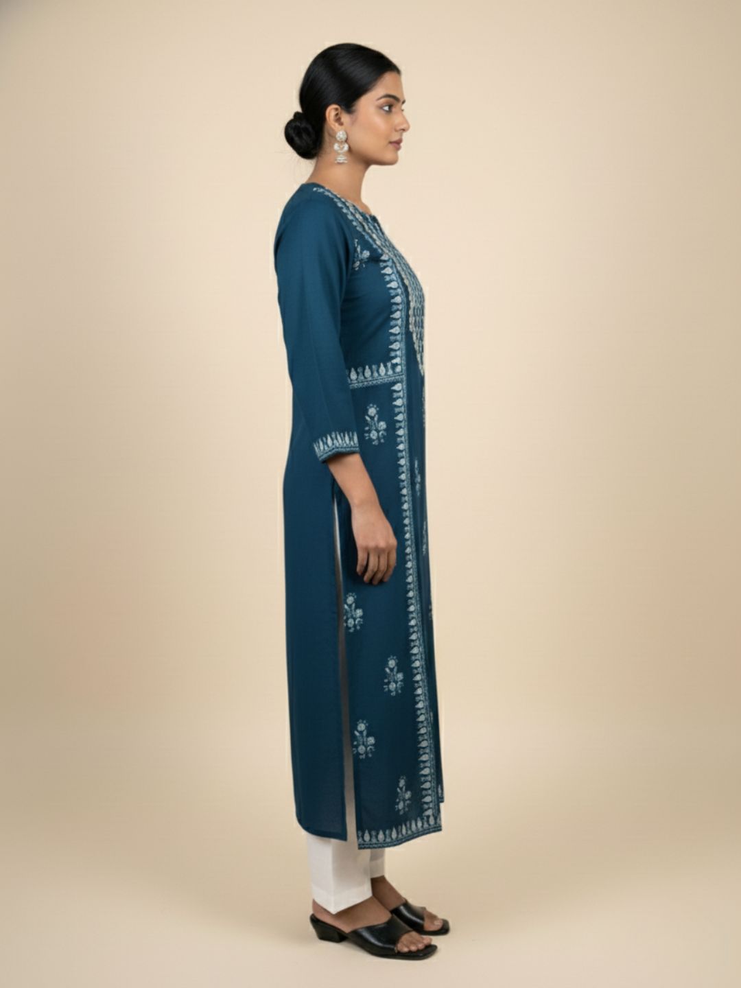 Nabha Azure Printed Kurti