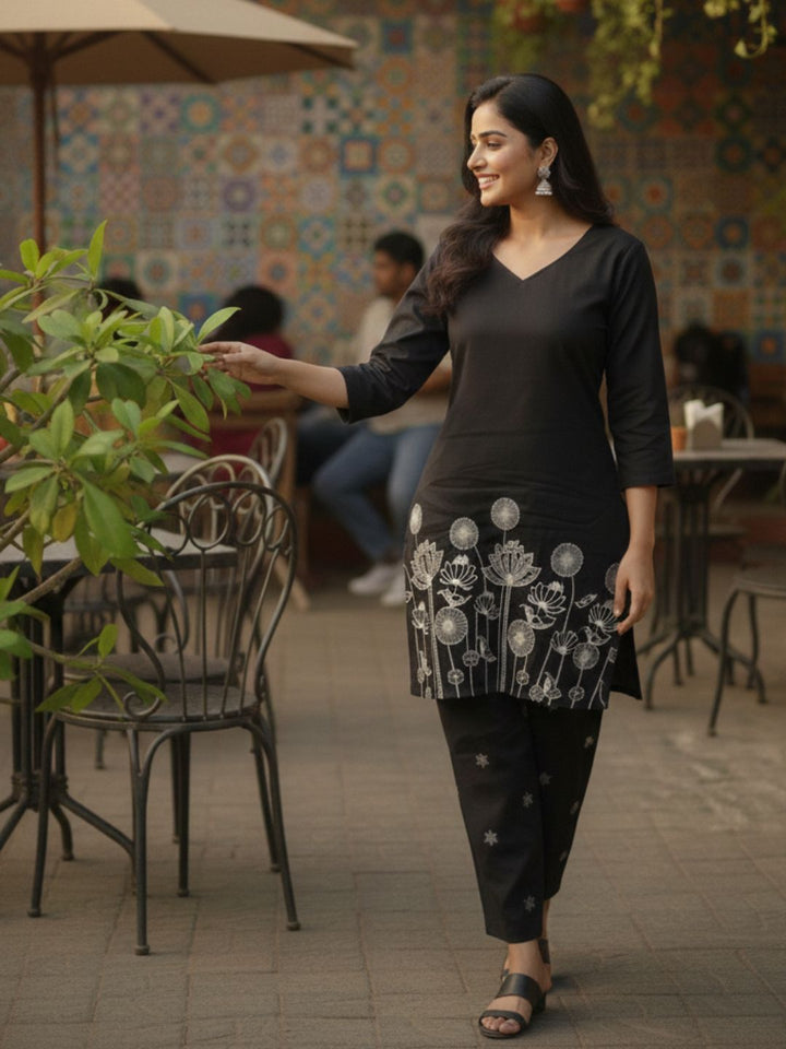 Leena Swish Embroidery Co-ord Set