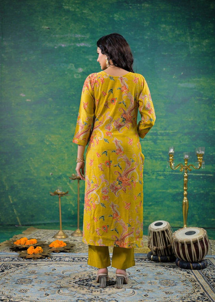 Shanti Sunrise Printed Work Suit Set