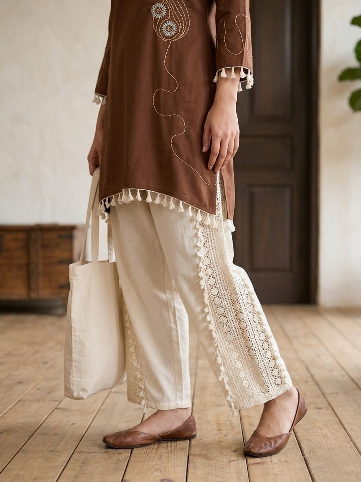 Prisha peanut cotton co-ord set