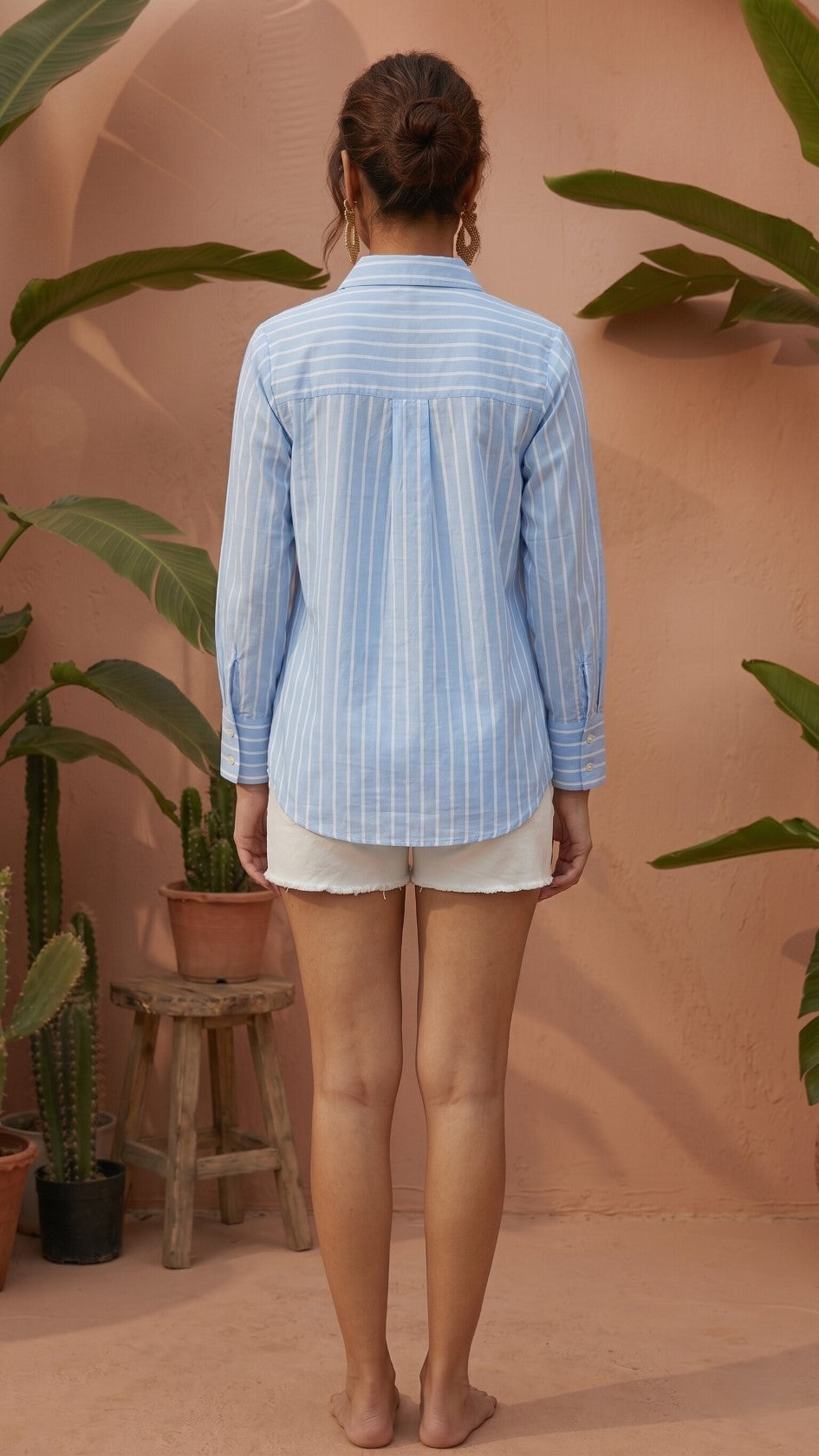 Ivanka tufts embroidery cotton shirt