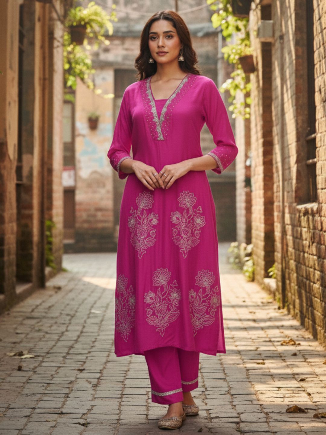 Albeli Rose Premium Work Suit Set