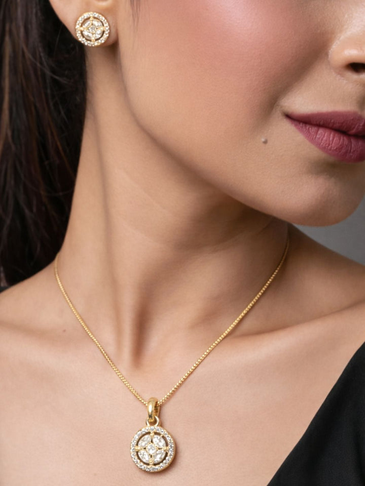 Alankrita Diamond earing & pendant stud