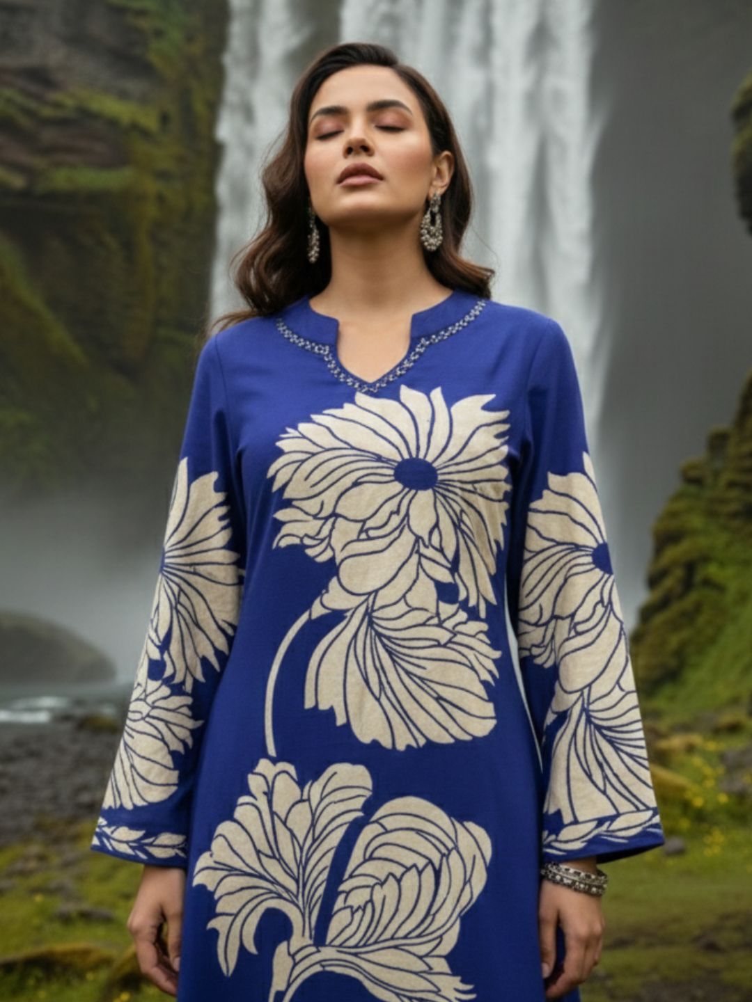 Bakul Spruce Digital Printed Kurta Pant Set