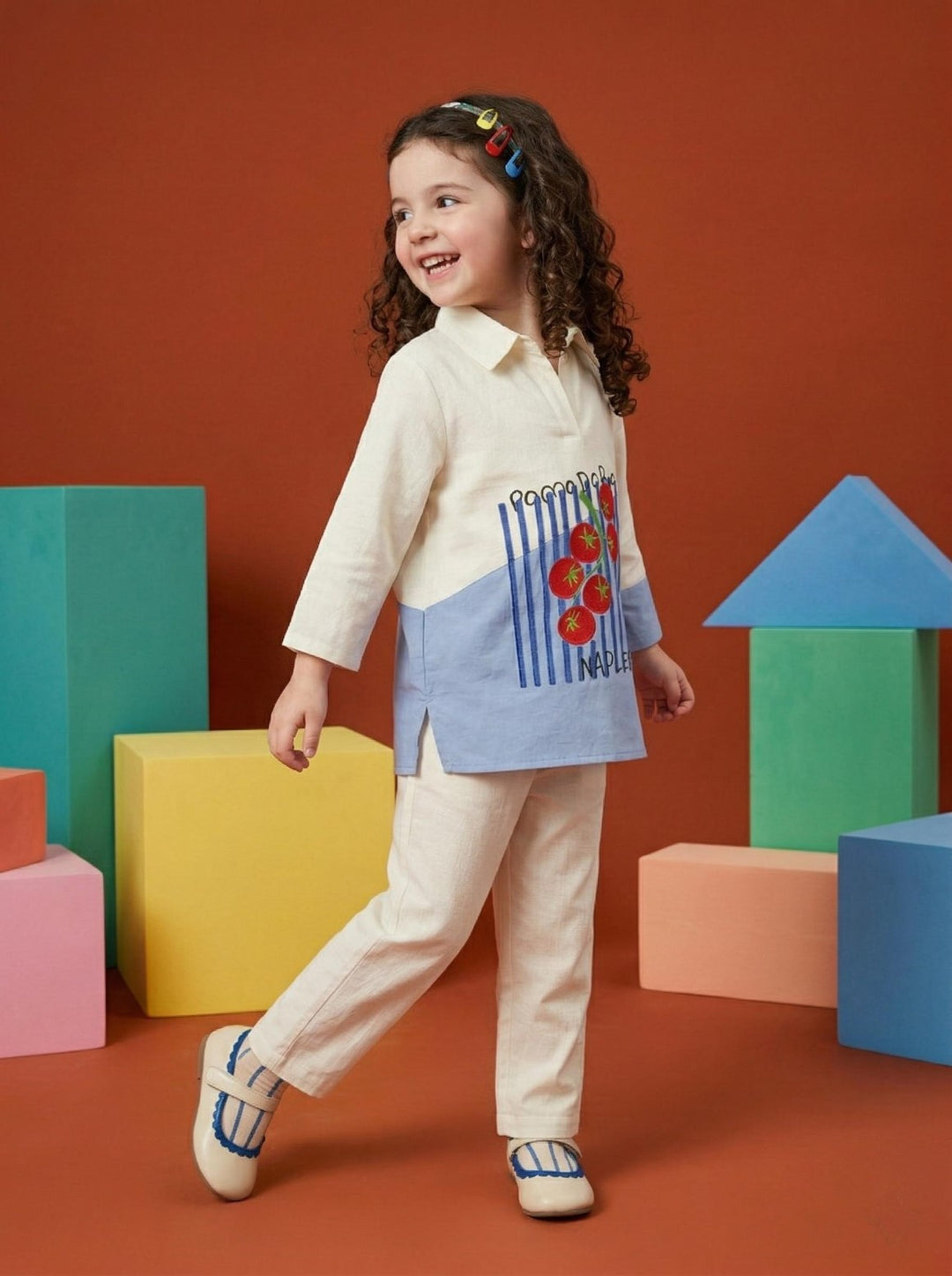 Joy tomatoes cotton co-ord set