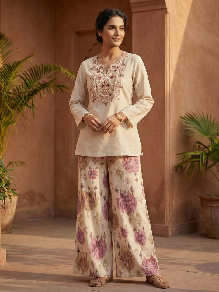 Tuscan caramel cotton co-ord set