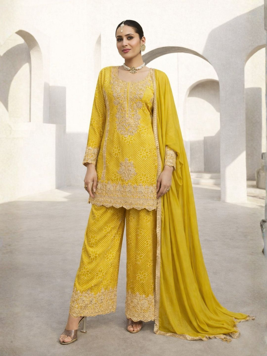 Zarkash Amber Full Work Suit Set