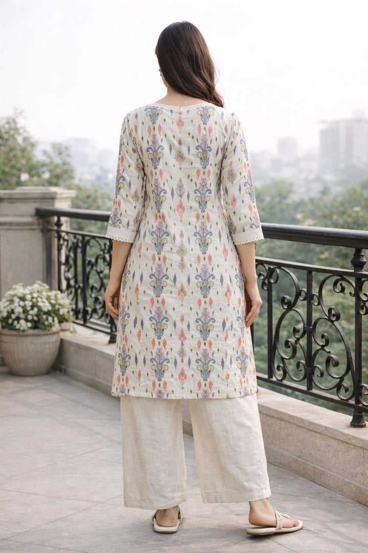 Surbhi squash cotton kurta pant set