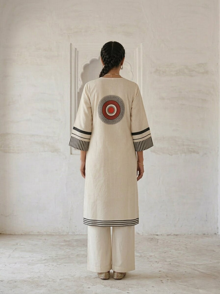 Swades mono cotton kurta pant set