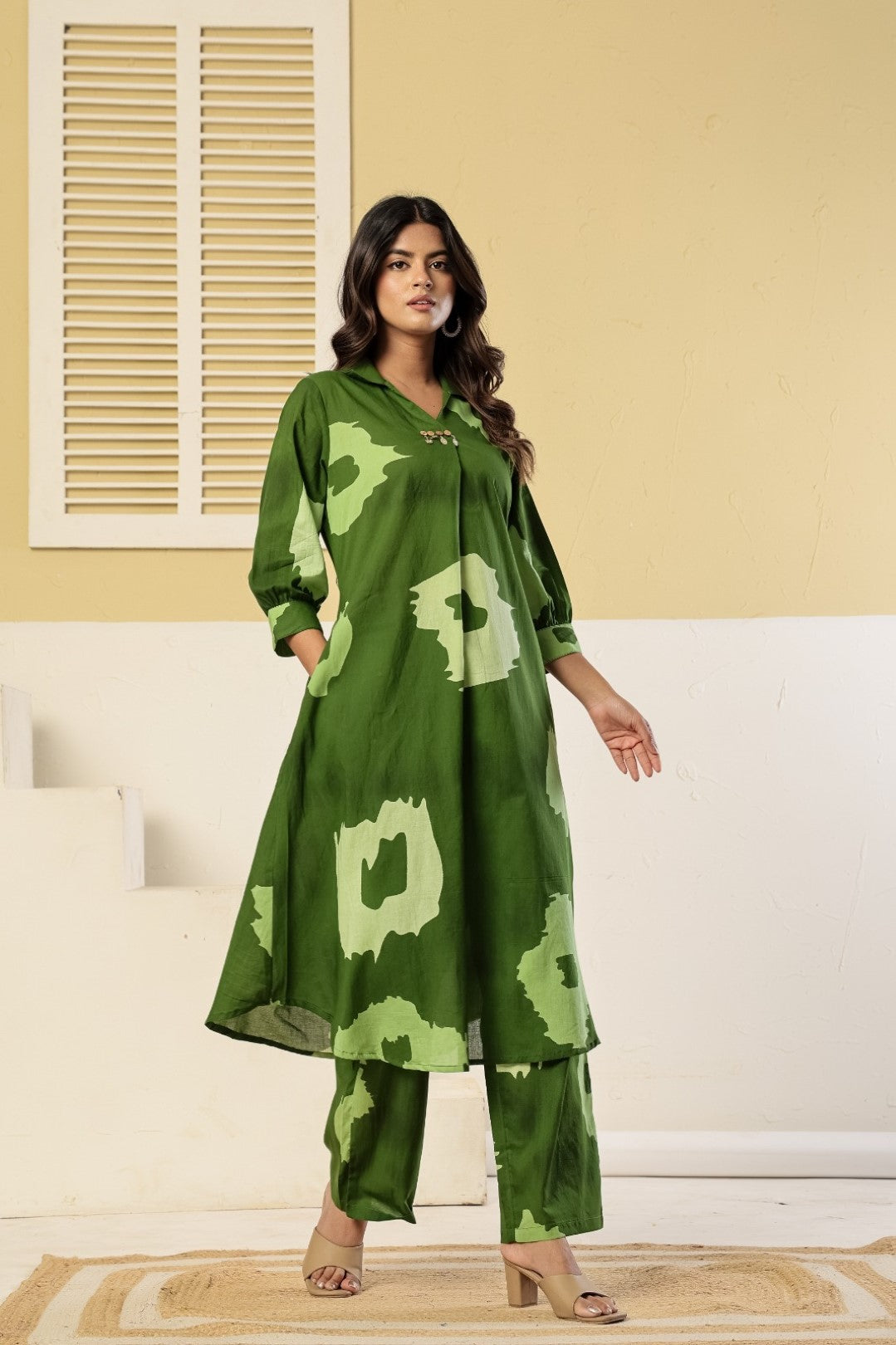 Poppi Fern Printed Cotton Co-ord Set