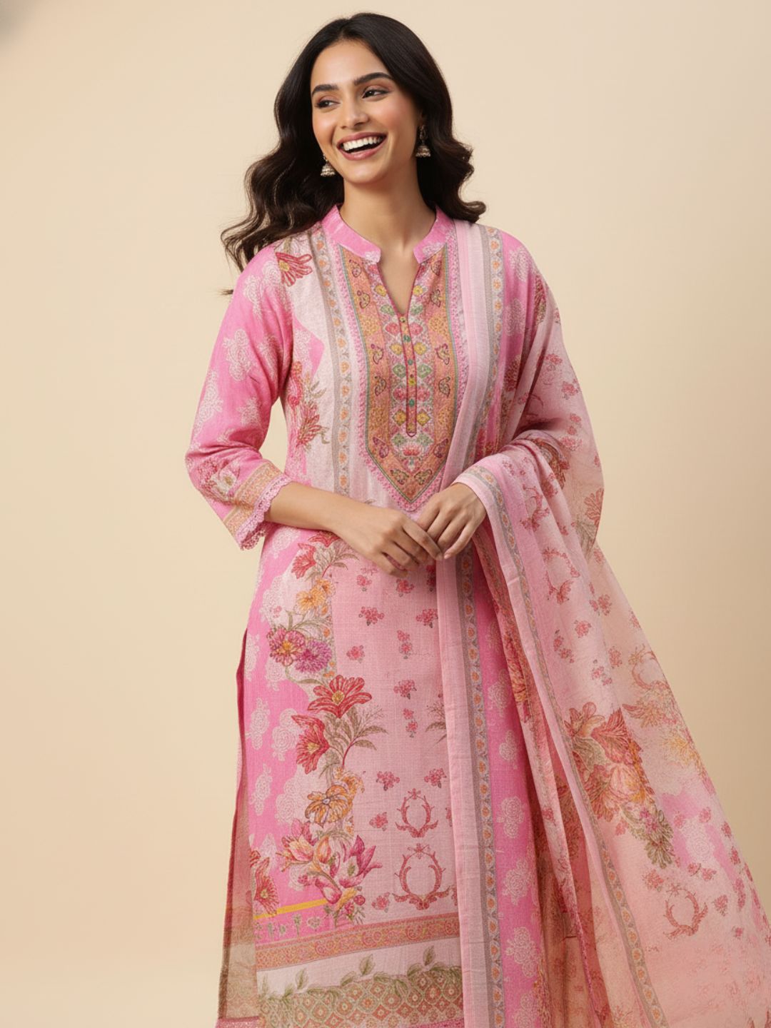 Baha Taffy Printed Suit Set