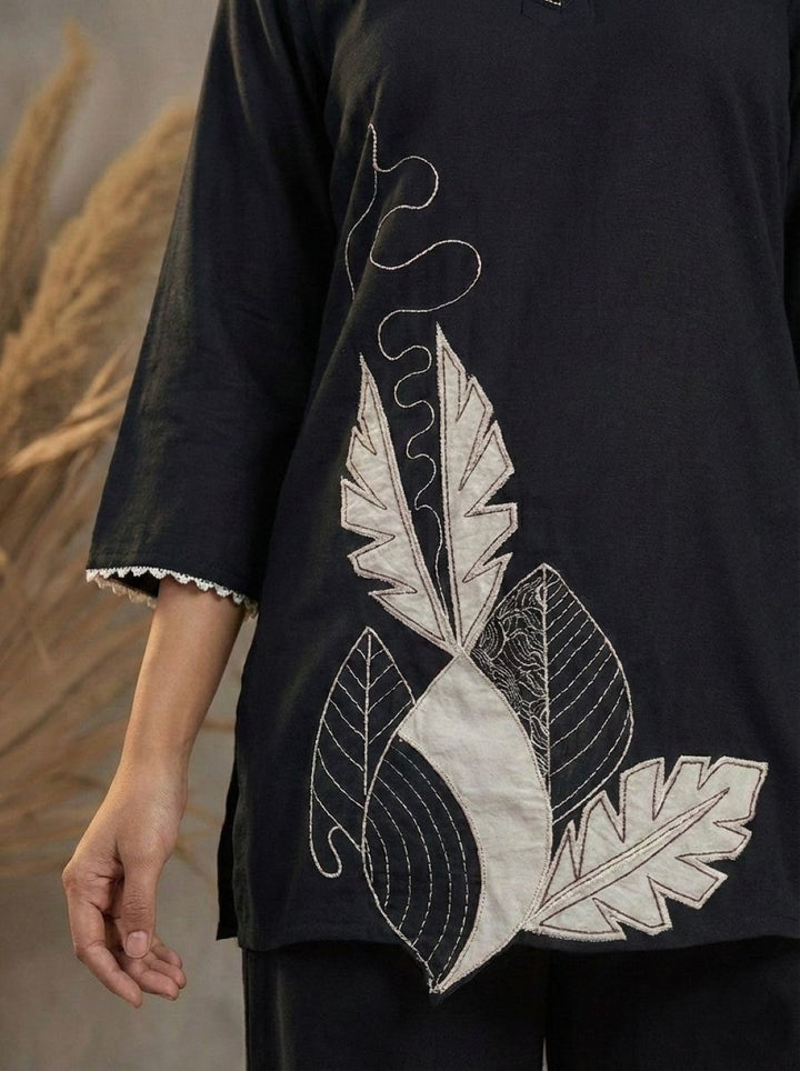 Prisha jet embroidery co-ord set
