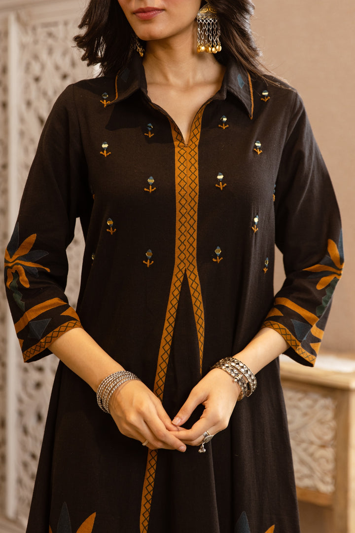 Karen sidian printed kurta pant set