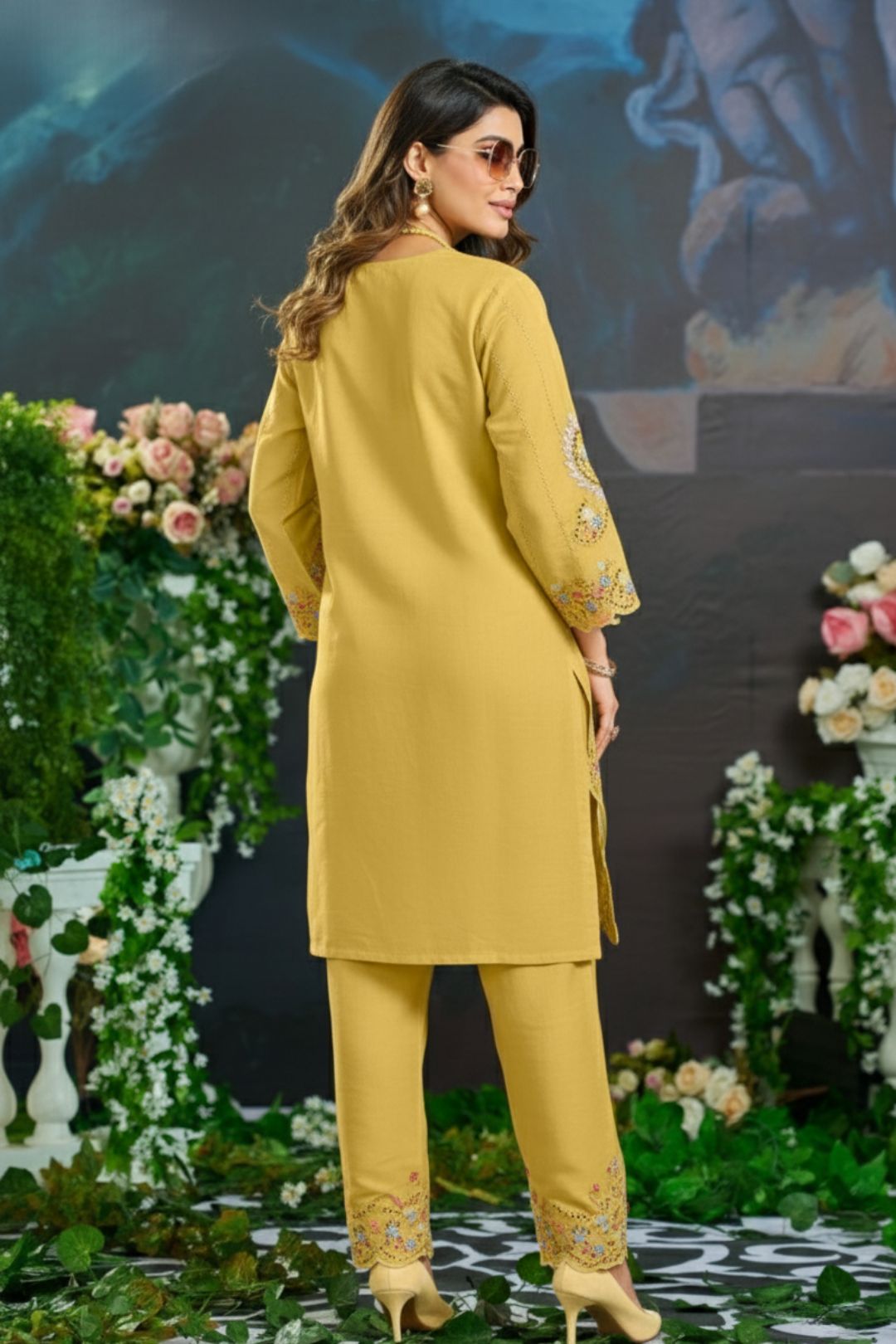 Mayuri Amber Schiffili Embroidered Co-ord Set
